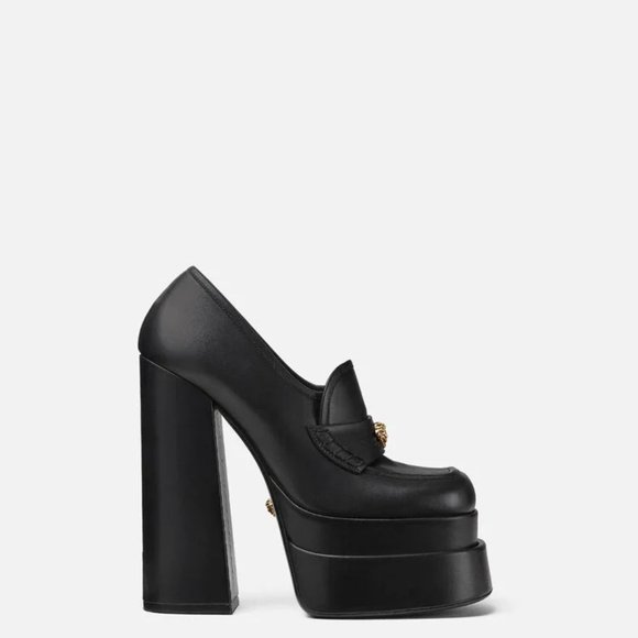 VERSACE AEVITAS PLATFORM LOAFERS IT 39 - Picture 8 of 10